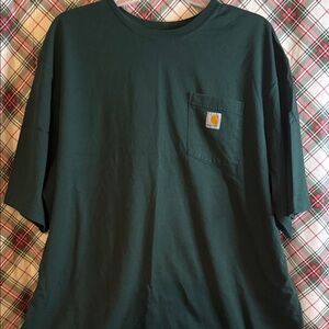 Carhartt Forest Green Tee with Pocket
